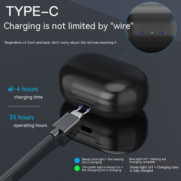 Elderly Hearing Aid No Matter About Sound Collector Charging Bin Accessories