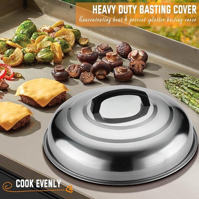 27 PCS Griddle Accessories Kit, Flat Top Grill Accessories Set For Camping, Professional Grill Spatula Set With Melting Dome, Burger Press For Outdoor BBQ Cooking