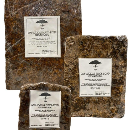 Authentic Black Soap - 1LB, 5LB, 10LB for Deep Cleansing, Nourishing, and Skin Repair - Body Care African Natural Skincare