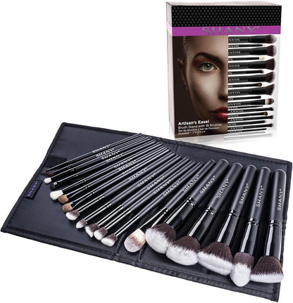 Artisan'S Easel 18 Piece Elite Cosmetics Brush Collection, Black