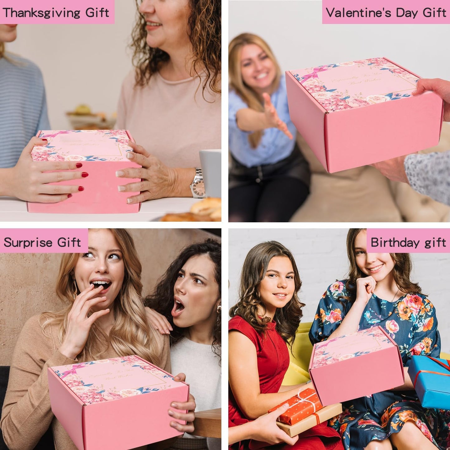 Gifts Basket for Women,Christmas Gift Relaxing Bath Set Birthday Gifts for Women Pink Birthday Presents Gift Set Unique Gifts Best Friend Female Friendship Gifts Birthday Gifts Box for Mom Sister Wife