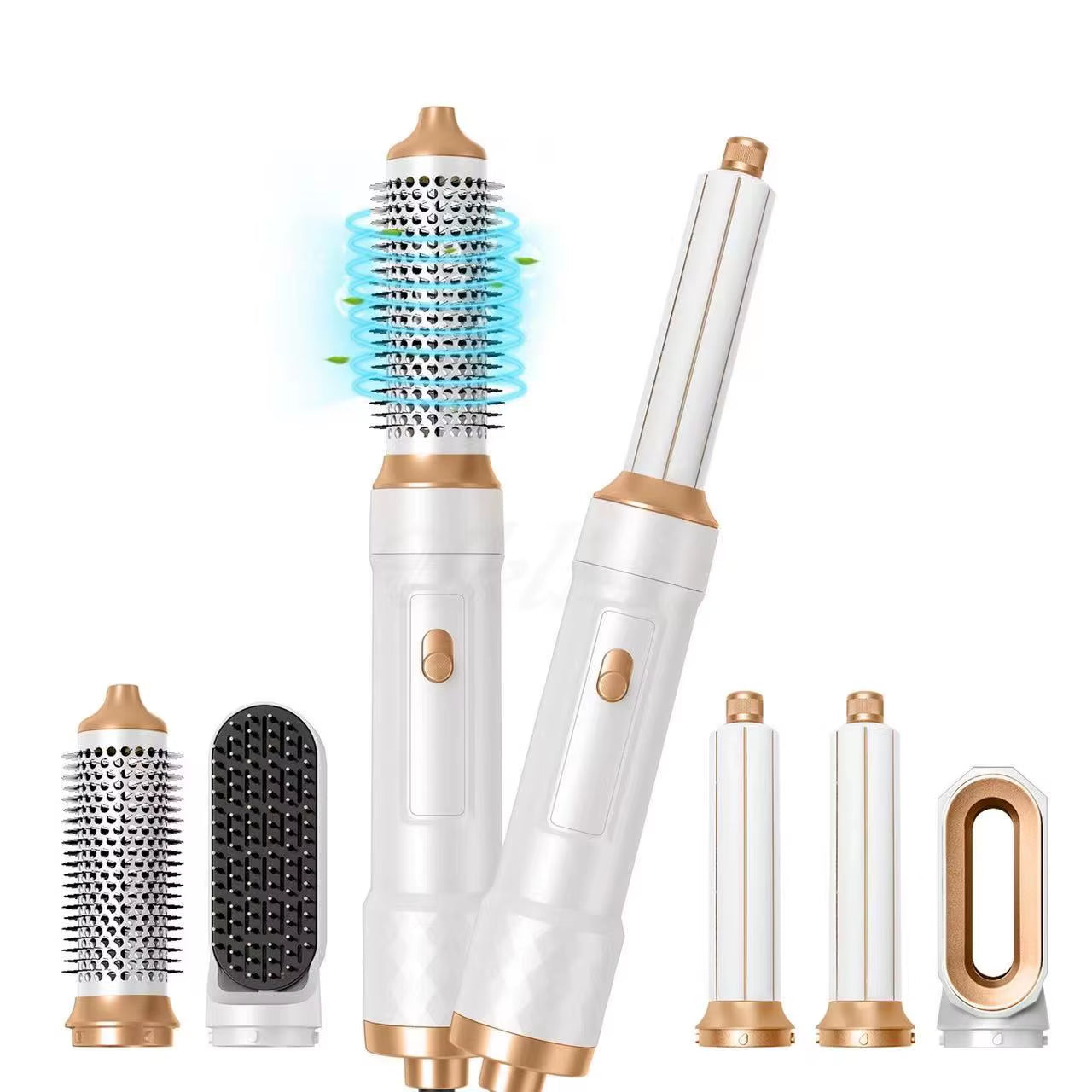 Professional Hair Dryers 5 in 1 Black 1000W Hair Hair Heating Brush Straightening Brush Hair Blower Brush Hair Styler Woman